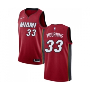 Women's Miami Heat #33 Alonzo Mourning Swingman Red Basketball Jersey Statement Edition