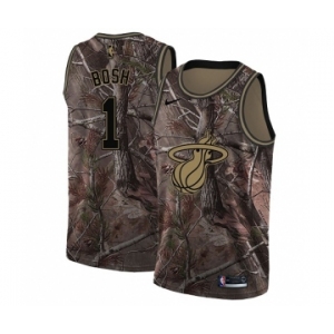 Women's Nike Miami Heat #1 Chris Bosh Swingman Camo Realtree Collection NBA Jersey