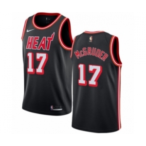 Women's Nike Miami Heat #17 Rodney McGruder Authentic Black Fashion Hardwood Classics NBA Jersey
