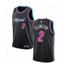 Women's Nike Miami Heat #2 Wayne Ellington Swingman Black NBA Jersey - City Edition