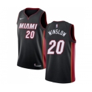 Women's Nike Miami Heat #20 Justise Winslow Swingman Black Road NBA Jersey - Icon Edition