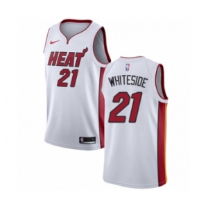 Women's Nike Miami Heat #21 Hassan Whiteside Swingman NBA Jersey - Association Edition