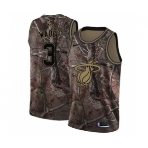 Women's Nike Miami Heat #3 Dwyane Wade Swingman Camo Realtree Collection NBA Jersey