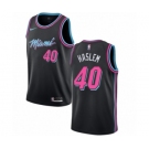 Women's Nike Miami Heat #40 Udonis Haslem Swingman Black NBA Jersey - City Edition