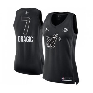 Women's Nike Miami Heat #7 Goran Dragic Swingman Black 2018 All-Star Game NBA Jersey