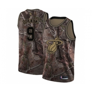 Women's Nike Miami Heat #9 Kelly Olynyk Swingman Camo Realtree Collection NBA Jersey