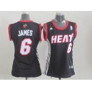 women nba miami heat #6 james black