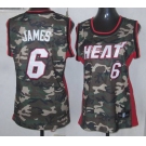 women nba miami heat #6 james camo