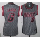 women nba miami heat #6 james grey[static fashion swingman]