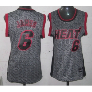 women nba miami heat #6 james grey[static fashion swingman]