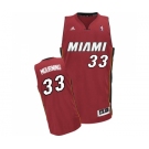 Youth Adidas Miami Heat #33 Alonzo Mourning Swingman Red Alternate NBA Jersey