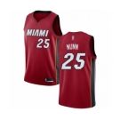 Youth Miami Heat #25 Kendrick Nunn Swingman Red Basketball Jersey Statement Edition