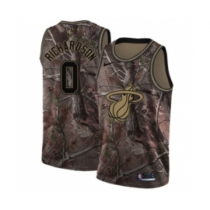 Youth Nike Miami Heat #0 Josh Richardson Swingman Camo Realtree Collection NBA Jersey