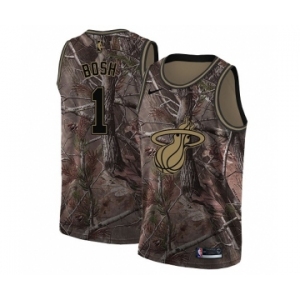 Youth Nike Miami Heat #1 Chris Bosh Swingman Camo Realtree Collection NBA Jersey