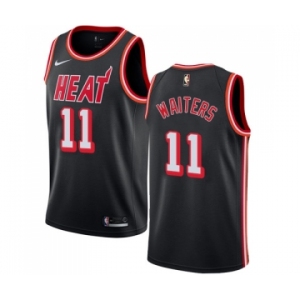 Youth Nike Miami Heat #11 Dion Waiters Swingman Black Black Fashion Hardwood Classics NBA Jersey