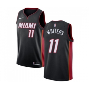 Youth Nike Miami Heat #11 Dion Waiters Swingman Black Road NBA Jersey - Icon Edition