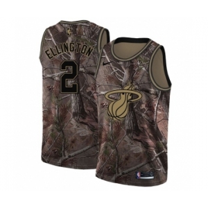 Youth Nike Miami Heat #2 Wayne Ellington Swingman Camo Realtree Collection NBA Jersey