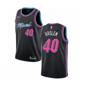 Youth Nike Miami Heat #40 Udonis Haslem Swingman Black NBA Jersey - City Edition