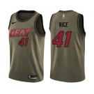 Youth Nike Miami Heat #41 Glen Rice Swingman Green Salute to Service NBA Jersey