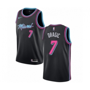 Youth Nike Miami Heat #7 Goran Dragic Swingman Black NBA Jersey - City Edition