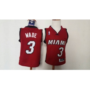 babywear nba jerseys miami heat #3 wade red