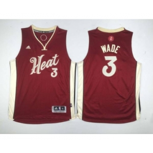 youth nba miami heat #3 wade red[2015 Christmas edition][wade]