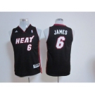 youth nba miami heat #6 james black[revolution 30 swingman]