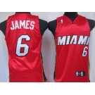 youth nba miami heat #6 james red