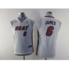 youth nba miami heat #6 james white[revolution 30 swingman]