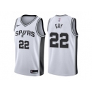 Men Adidas San Antonio Spurs #22 Rudy Gay Swingman 2017-18 Icon White NBA Jersey