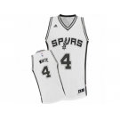 Men Adidas San Antonio Spurs #4 Derrick White Swingman White Home NBA Jersey