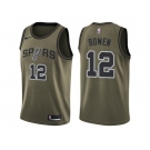 Men Nike San Antonio Spurs #12 Bruce Bowen Green Salute to Service NBA Swingman Jersey