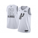 Men Nike San Antonio Spurs #12 LaMarcus Aldridge White NBA Jordan Swingman 2018 All-Star Game Jersey