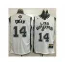 Men San Antonio Spurs #14 Danny Green White Latin Nights Stitched NBA Jersey