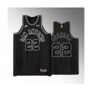 Men' San Antonio Spurs #22 Malaki Branham Black Stitched Jersey