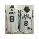 Men San Antonio Spurs #8 Patty Mills White Latin Nights Stitched NBA Jersey