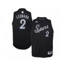 Men adidas San Antonio Spurs #2 Kawhi Leonard Black 2016-17 Christmas Day Swingman Jersey