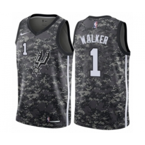 Men's Nike San Antonio Spurs #1 Lonnie Walker Swingman Camo NBA Jersey - City Edition