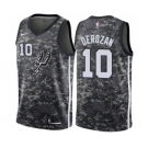 Men's Nike San Antonio Spurs #10 DeMar DeRozan Authentic Camo NBA Jersey - City Edition