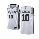 Men's Nike San Antonio Spurs #10 DeMar DeRozan Swingman White NBA Jersey - Association Edition