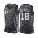 Men's Nike San Antonio Spurs #18 Marco Belinelli Authentic Camo NBA Jersey - City Edition