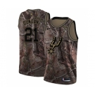 Men's Nike San Antonio Spurs #21 Tim Duncan Swingman Camo Realtree Collection NBA Jersey