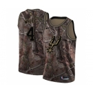 Men's Nike San Antonio Spurs #4 Derrick White Swingman Camo Realtree Collection NBA Jersey