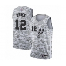 Men's San Antonio Spurs #12 Bruce Bowen White Swingman Jersey - Earned Edition