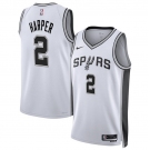 Men's San Antonio Spurs #2 Dylan Harper White 2025 Draft Association Edition Stitched Basketball Jersey