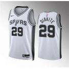 Men's San Antonio Spurs #29 Mamadi Diakite White Association Edition Stitched Basketball Jersey