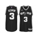 Men's San Antonio Spurs #3 Dewayne Dedmon adidas Black Player Swingma Jersey