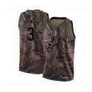 Men's San Antonio Spurs #3 Keldon Johnson Swingman Camo Realtree Collection Basketball Jersey