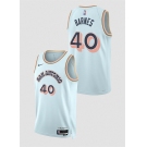 Men's San Antonio Spurs #40 Harrison Barnes Light Blue 2024-25 City Edition Stitched Basketball Jersey