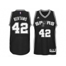 Men's San Antonio Spurs #42 Davis Bertans adidas Black Player Swingman Jersey